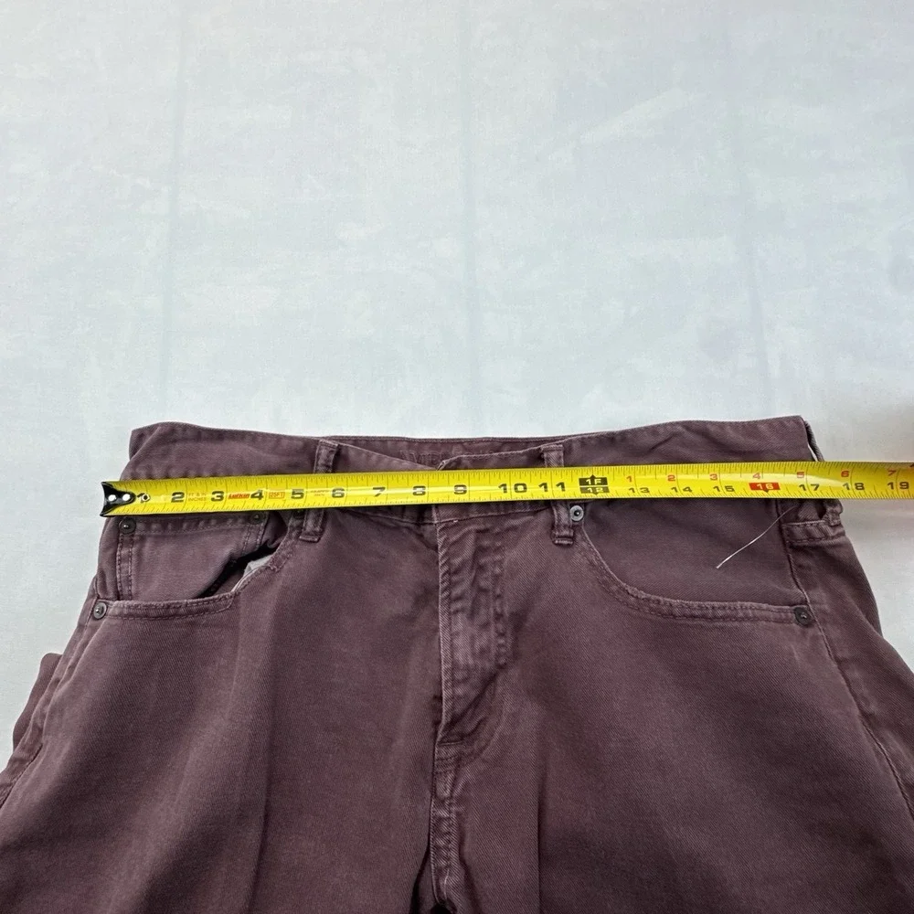 American Eagle Core Flex Men's 34x32 Burgundy Straight Leg Stretch Jeans Pants
